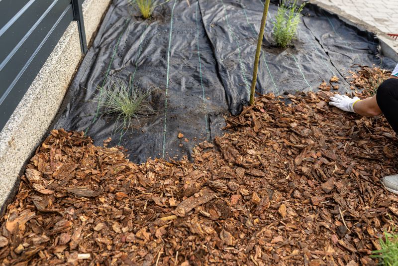 Cedar Mulch Spreading
